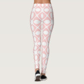 Roze geometrisch patroon leggings (Achterkant)