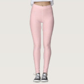Roze geometrisch patroon met modern Abstract Leggings (Voorkant)