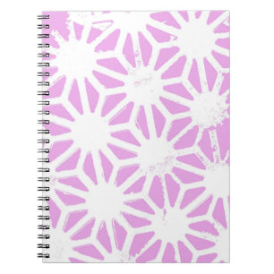 Roze geometrisch patroon notitieboek