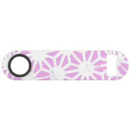 Roze geometrisch patroon speed flessenopener