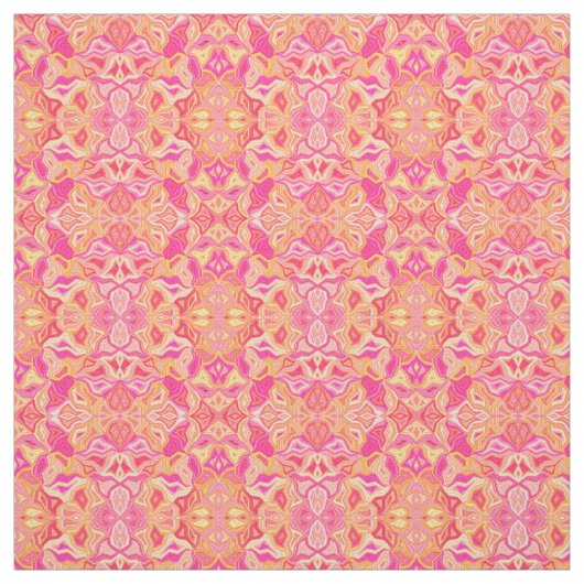 Roze geometrisch patroon stof (Swatch)