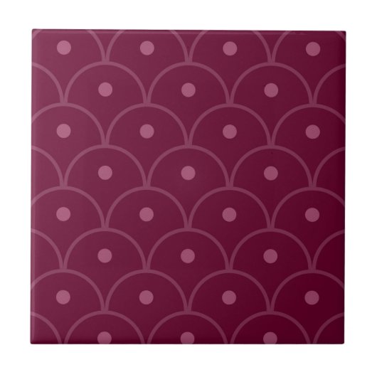 Roze geometrisch patroon tegeltje (Voorkant)