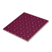Roze geometrisch patroon tegeltje (Zijkant)