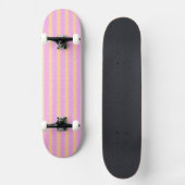 Roze geometrisch persoonlijk skateboard (Voorkant)