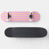 Roze geometrisch persoonlijk skateboard (Horizontaal)
