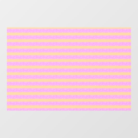 Roze geometrisch raamsticker (Vel)
