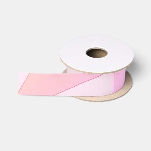 Roze geometrisch satijnen lint (Spoel)