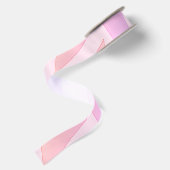 Roze geometrisch satijnen lint (Achterkant)