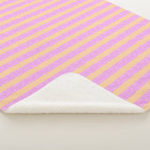 Roze geometrisch sherpa deken (3/4)