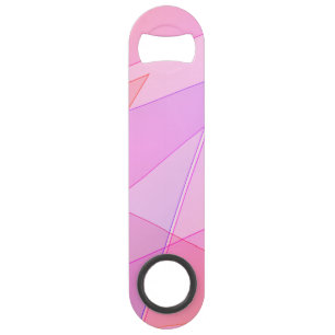 Roze geometrisch speed flessenopener