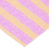 Roze geometrisch  tafelkleed (Gekanteld)