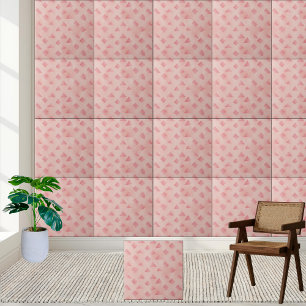 Roze geometrisch Tegel patroon Tegeltje