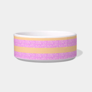 Roze geometrisch voerbakje
