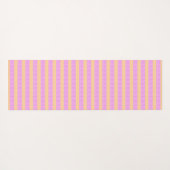 Roze geometrisch yogamat (Achterkant (horizontaal))