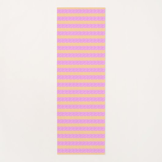 Roze geometrisch yogamat (Voorkant)