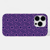 roze geometrische abstract met paarse achtergrond Case-Mate iPhone case (Achterkant (horizontaal))