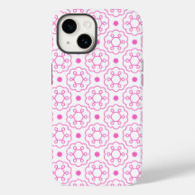"Roze geometrische bloem" moderne patroon telefoon