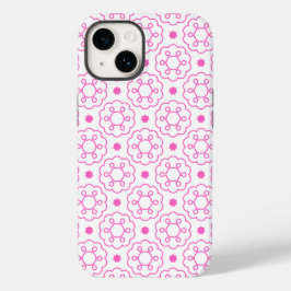 "Roze geometrische bloem" moderne patroon telefoon Case-Mate iPhone 14 Hoesje
