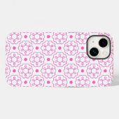 "Roze geometrische bloem" moderne patroon telefoon Case-Mate iPhone Case (Achterkant (horizontaal))