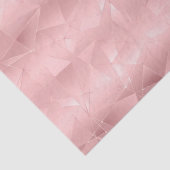 Roze geometrische driehoek Glam Bling trendy stijl Tissuepapier (Detail)