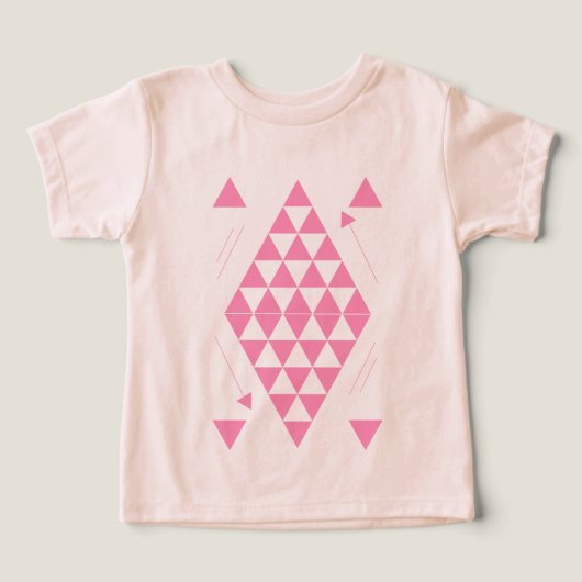 Roze geometrische driehoeken (Design voorkant)