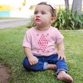 Roze geometrische driehoeken