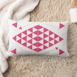 Roze geometrische driehoeken kussen