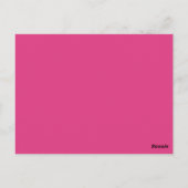 Roze geometrische driehoeken Tabel Briefkaart (Achterkant)