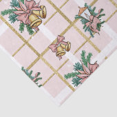 roze geometrische en kerstballetjes tissuepapier (Detail)