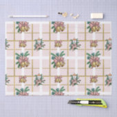 roze geometrische en kerstballetjes tissuepapier (Craft)