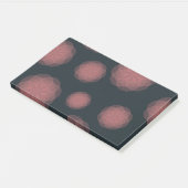 Roze, geometrische, koele, trendy bloemabstractie post-it® notes (Schuin)