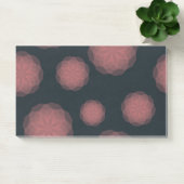 Roze, geometrische, koele, trendy bloemabstractie post-it® notes (Kantoor)