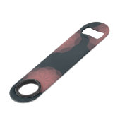 Roze, geometrische, koele, trendy bloemabstractie speed flessenopener (Voorkant Gekanteld)