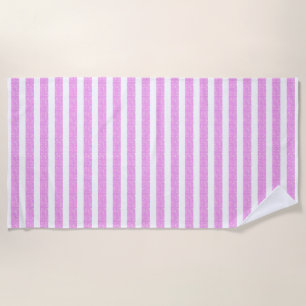 Roze geometrische strandhanddoek strandlaken