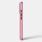 Roze geometrische strepen Case-Mate iPhone case (Achterkant / Links)