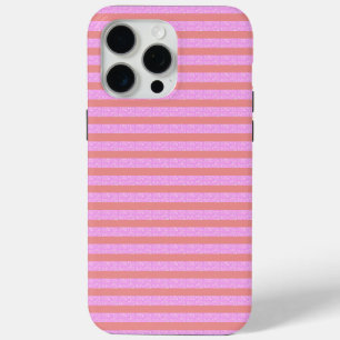 Roze geometrische strepen iPhone 15 pro max hoesje