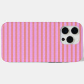 Roze geometrische strepen Case-Mate iPhone case (Achterkant (horizontaal))