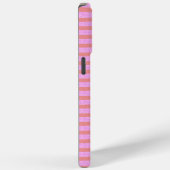 Roze geometrische strepen Case-Mate iPhone case (Achterkant / Rechts)