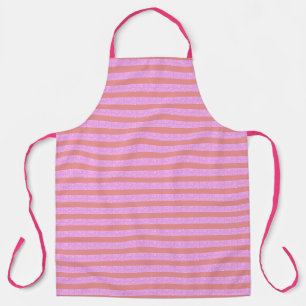 Roze geometrische strepen Geostripes Schort