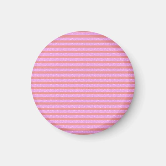 Roze geometrische strepen magneet (Voorkant)