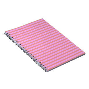 Roze geometrische strepen notitieboek