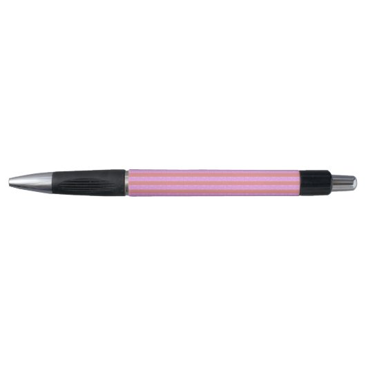Roze geometrische strepen pen (Voorkant)