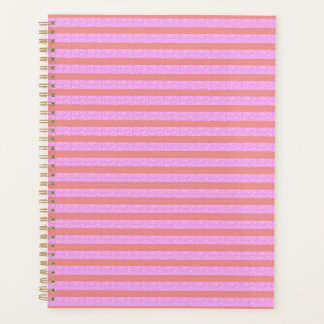 Roze geometrische strepen planner