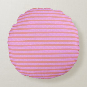 Roze geometrische strepen rond kussen