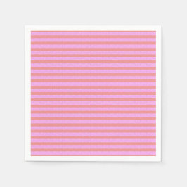 Roze geometrische strepen servet