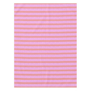 Roze geometrische strepen tafelkleed