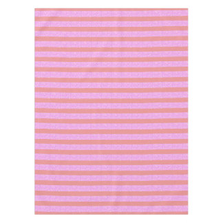 Roze geometrische strepen tafelkleed