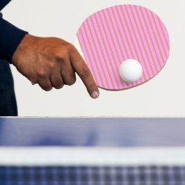 Roze geometrische strepen tafeltennisbatje