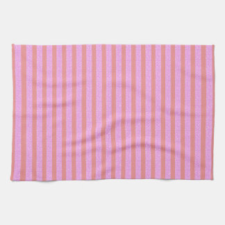 Roze geometrische strepen theedoek