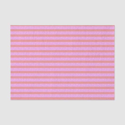 Roze geometrische strepen tissuepapier (Voorkant)
